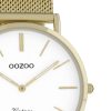 OOZOO Vintage Uhr Gold/Weiß 40mm