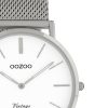 OOZOO Vintage Uhr Silber/Weiß 36mm
