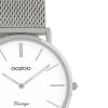 OOZOO Vintage Uhr Silber/Weiß 32mm
