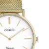 OOZOO Vintage Uhr Gold/Weiß 36mm