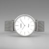 OOZOO Vintage Uhr Silber/Weiß 36mm