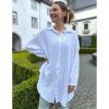 Musselin Bluse lang Onesize – Bild 2