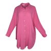 Musselin Bluse lang Onesize – Bild 5