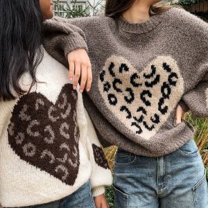 Strickpullover Herz/Leo